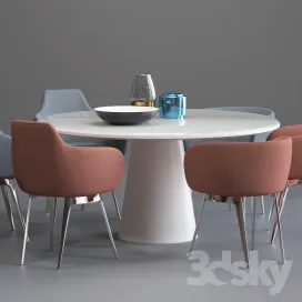 Cor roc chair conic table
